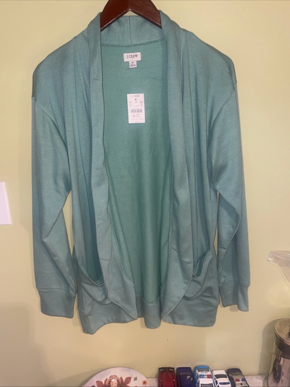 J.Crew Women's Open-Front Sweater Cardigan - Seafoam Green Size Med NWT